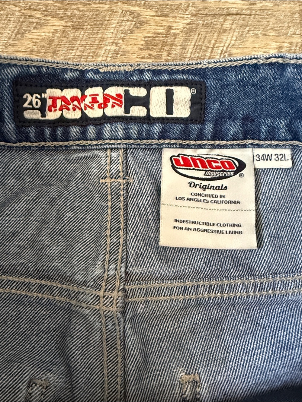 JNCO Men's Twin Canon Classics Cut Jorts Size 34W - Picture 3 of 5
